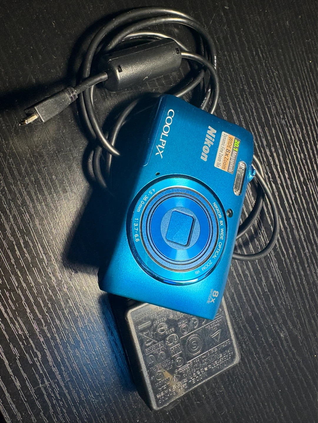 Nikon COOLPIX S3600 Blue Digital Camera with Charger - photo 2