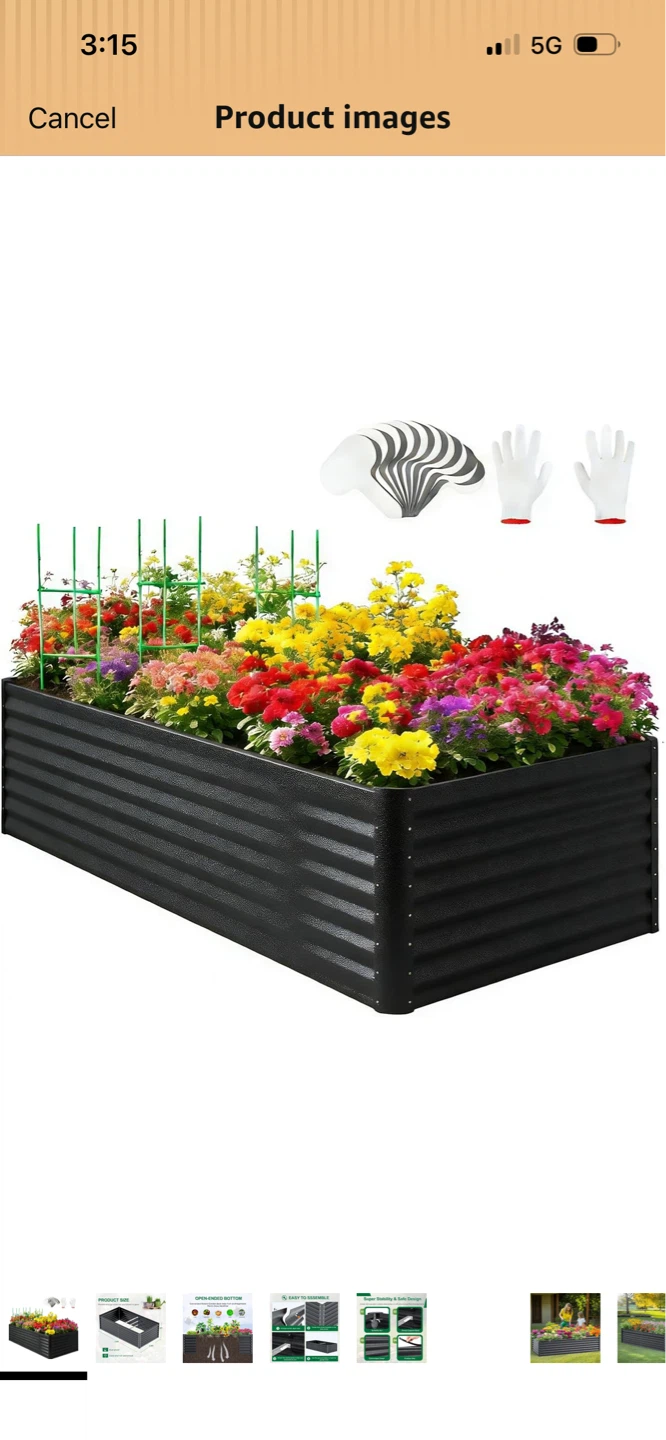 New Galvanized Raised Garden Bed - 7.9FT x 3.9FT x 2FT