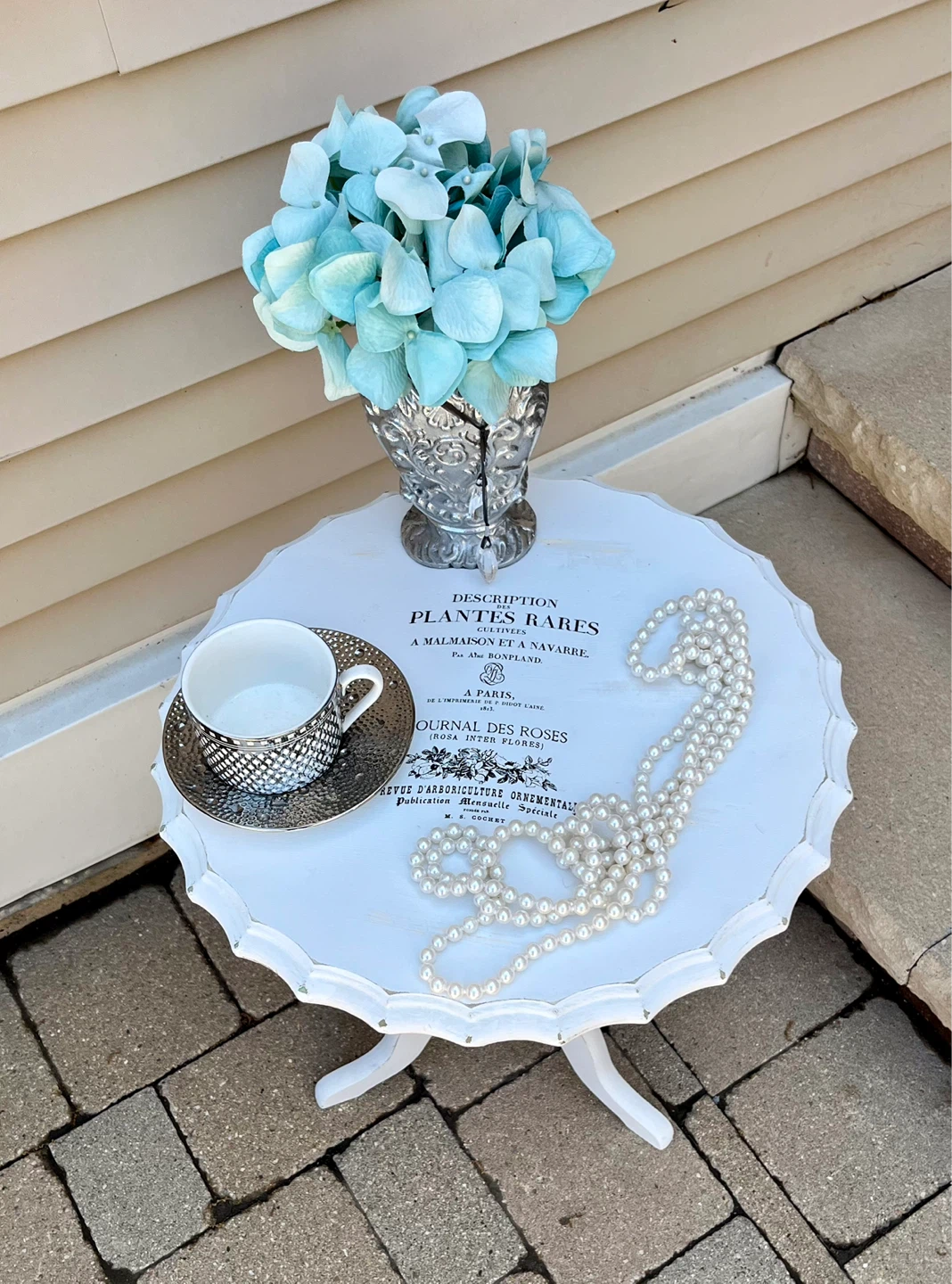 CUTE PARIS SHABBY CHIC SIDE TABLE - photo 2