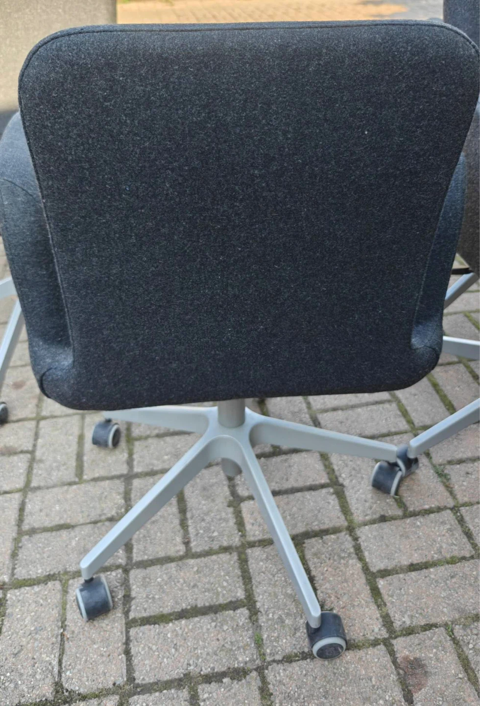 🔥Moving Sale🔥 Dark Grey Fabric Chair, $45 for 2 - photo 3