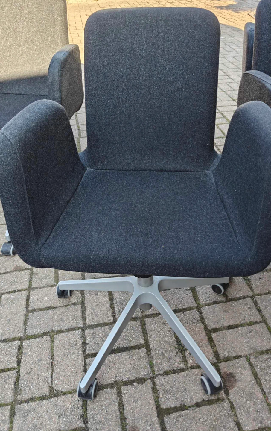 🔥Moving Sale🔥 Dark Grey Fabric Chair, $45 for 2