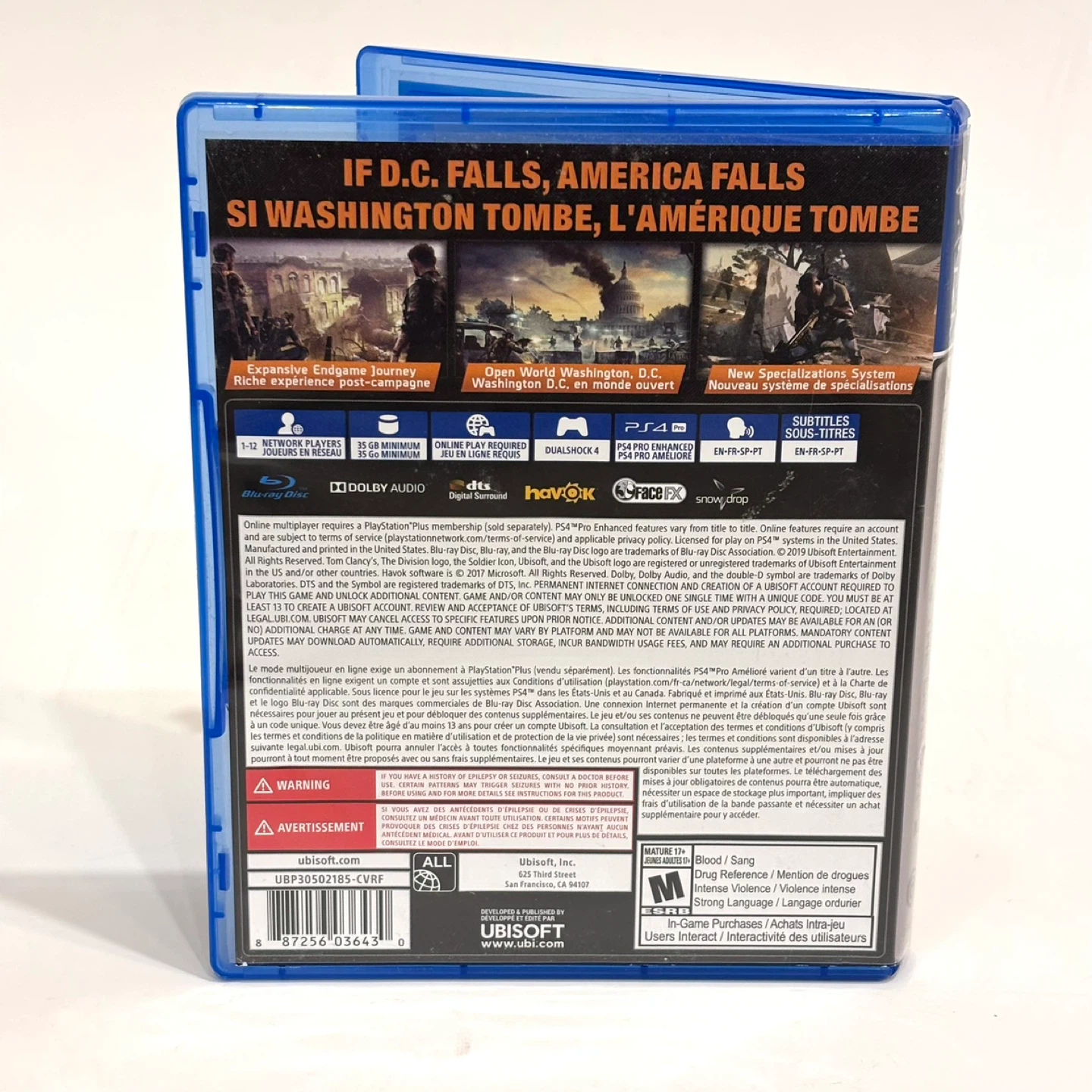 Tom Clancy's The Division 2 - PS4 - Mint Condition - photo 3