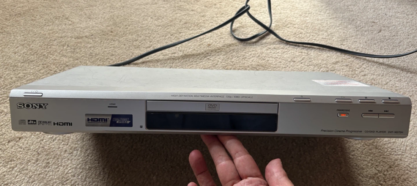 Sony CD/DVD Player (Model DVP-NS70H)