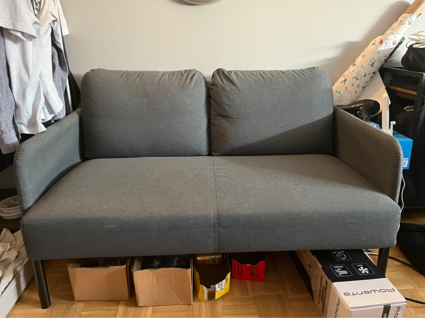 🚚 Moving sale 🚚 - IKEA Gray Loveseat Sofa - photo 2