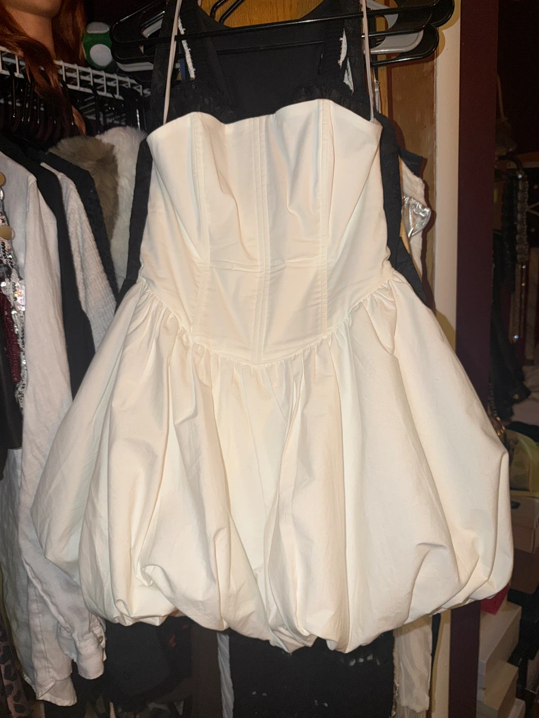 White bubble mini dress - photo 2