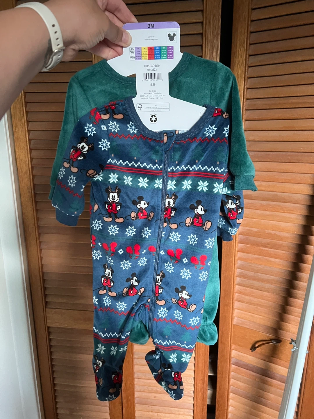 Disney Mickey Mouse Baby Sleepers Set - 3M - photo 2