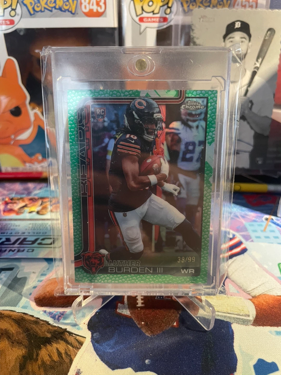 2024 Topps Chrome Luther Burden III RC /99 football leather