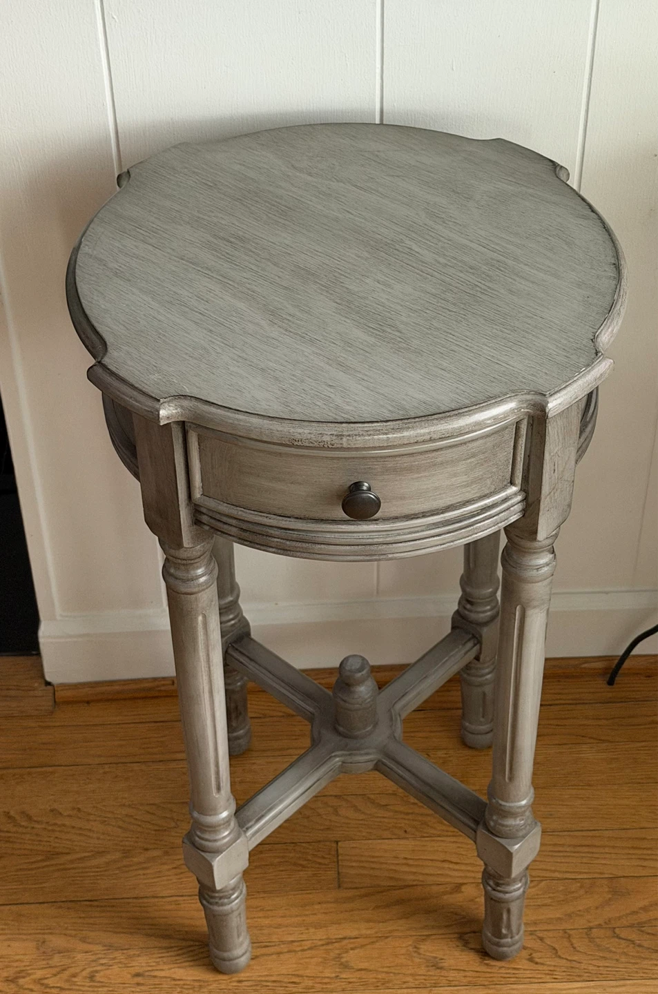 GRAY SIDE TABLE WITH DRAWER - photo 3