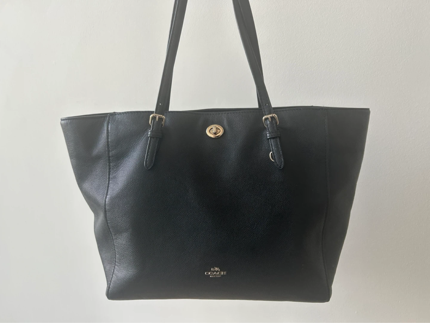 Coach Black Leather Tote Bag - photo 2