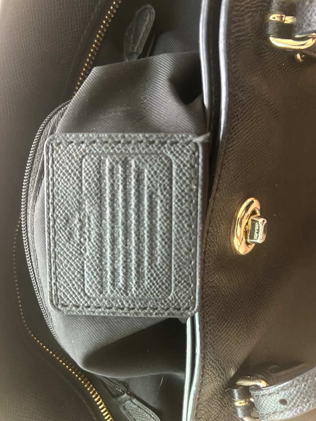 Coach Black Leather Tote Bag - photo 3
