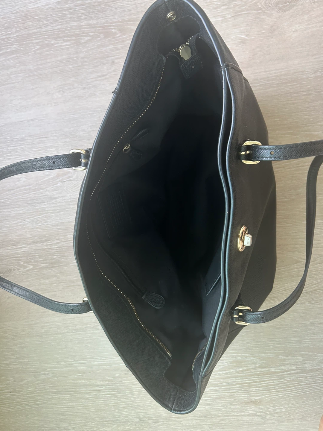 Coach Black Leather Tote Bag - photo 4
