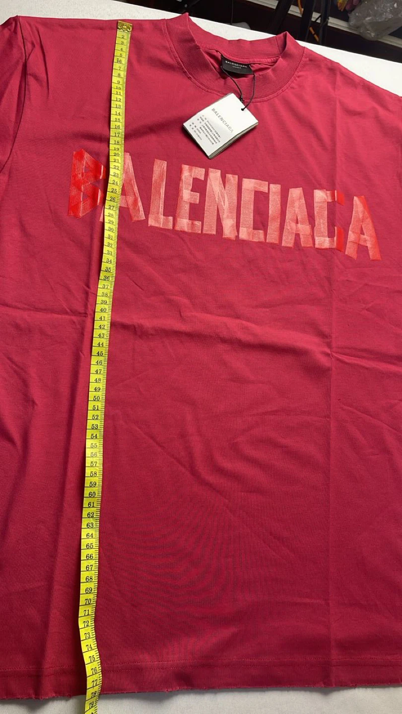 Balenciaga Red Logo T-Shirt - photo 3