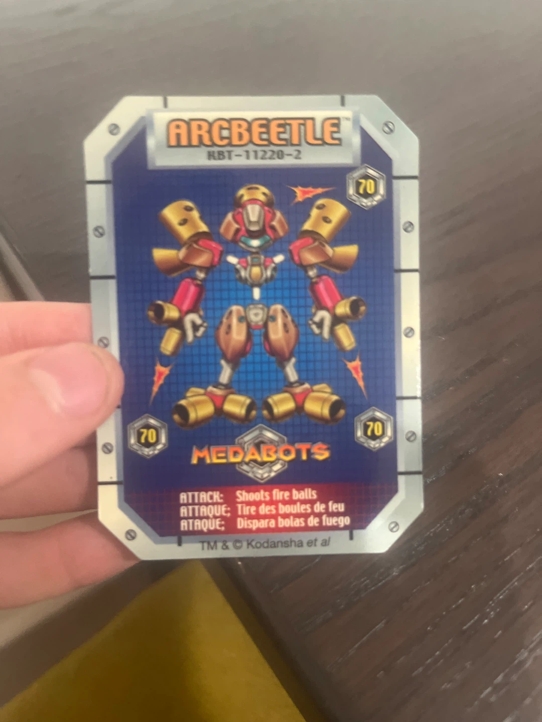 Medabots Arcbeetle Figure + Card + Die - photo 5