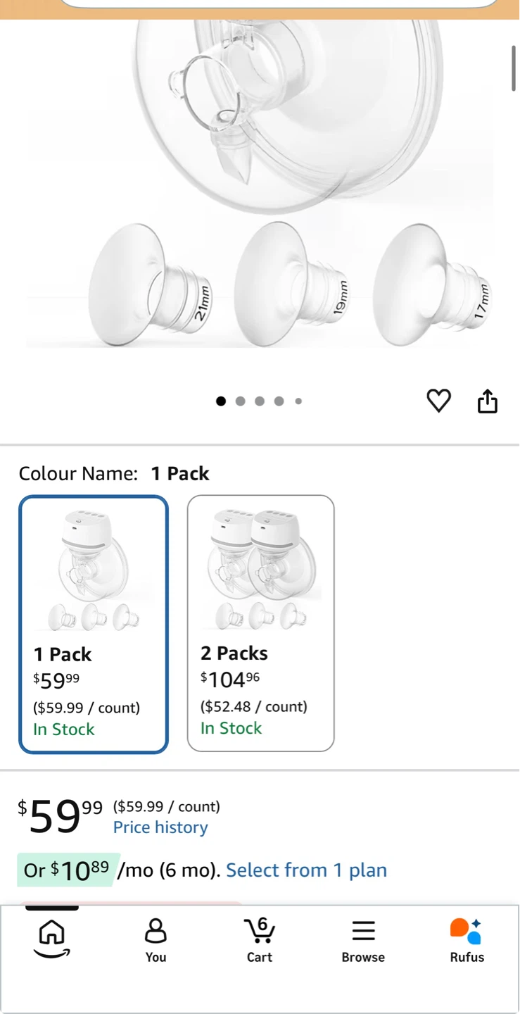 (2 available) Bellababy Wearable Electric Breast Pump - photo 2