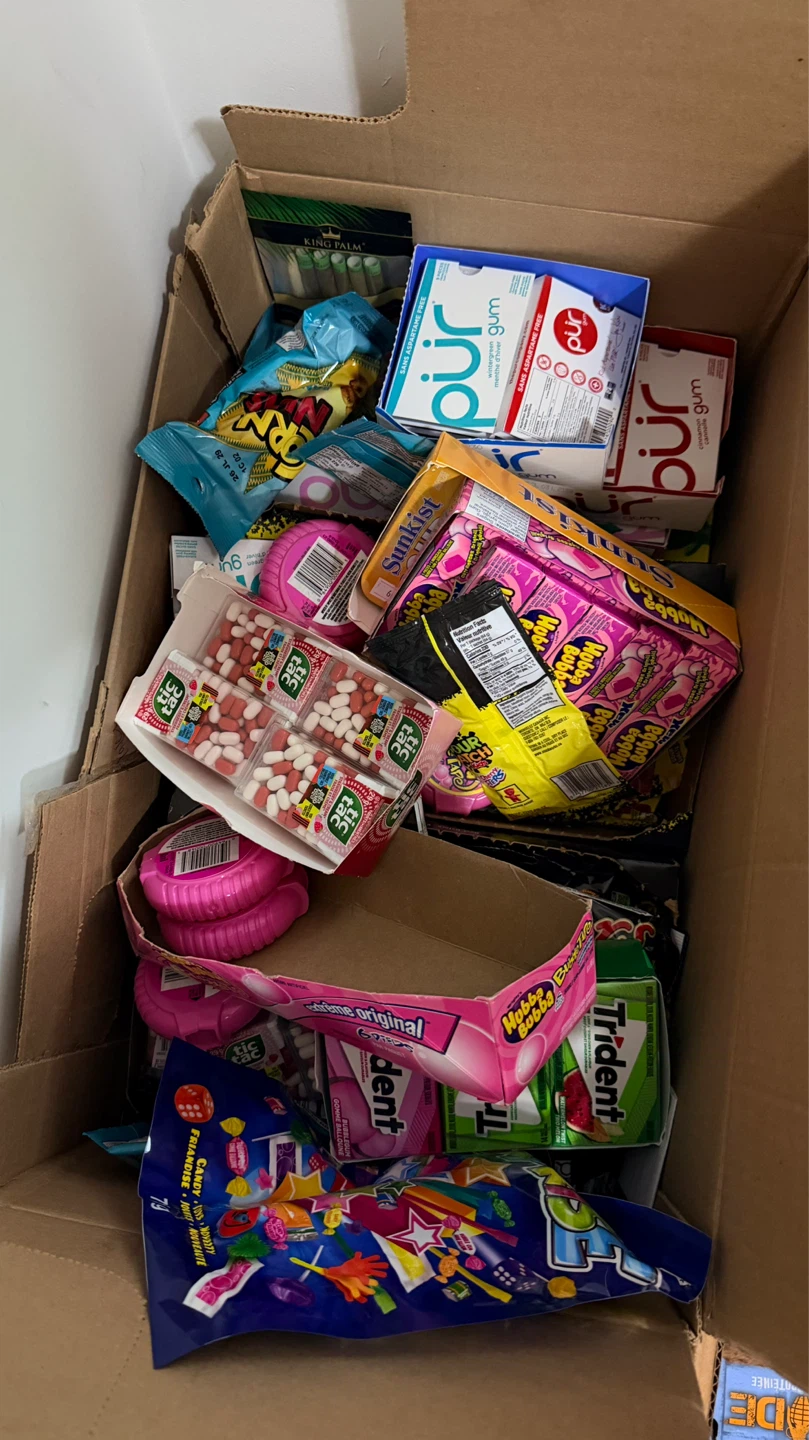 Assorted Gum and Snacks Box