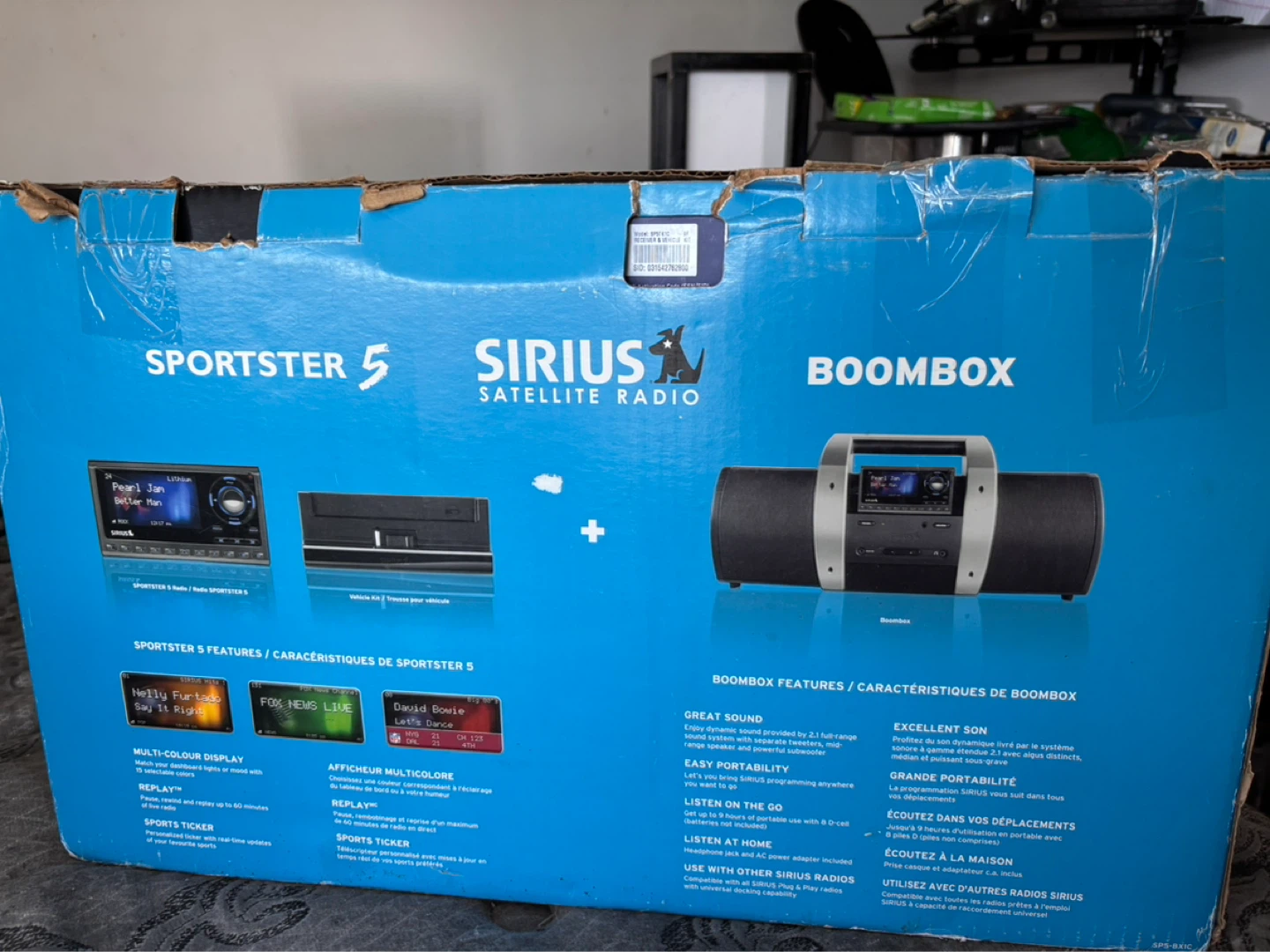 Sirius Sportster 5 Satellite Radio Boombox Bundle - photo 2