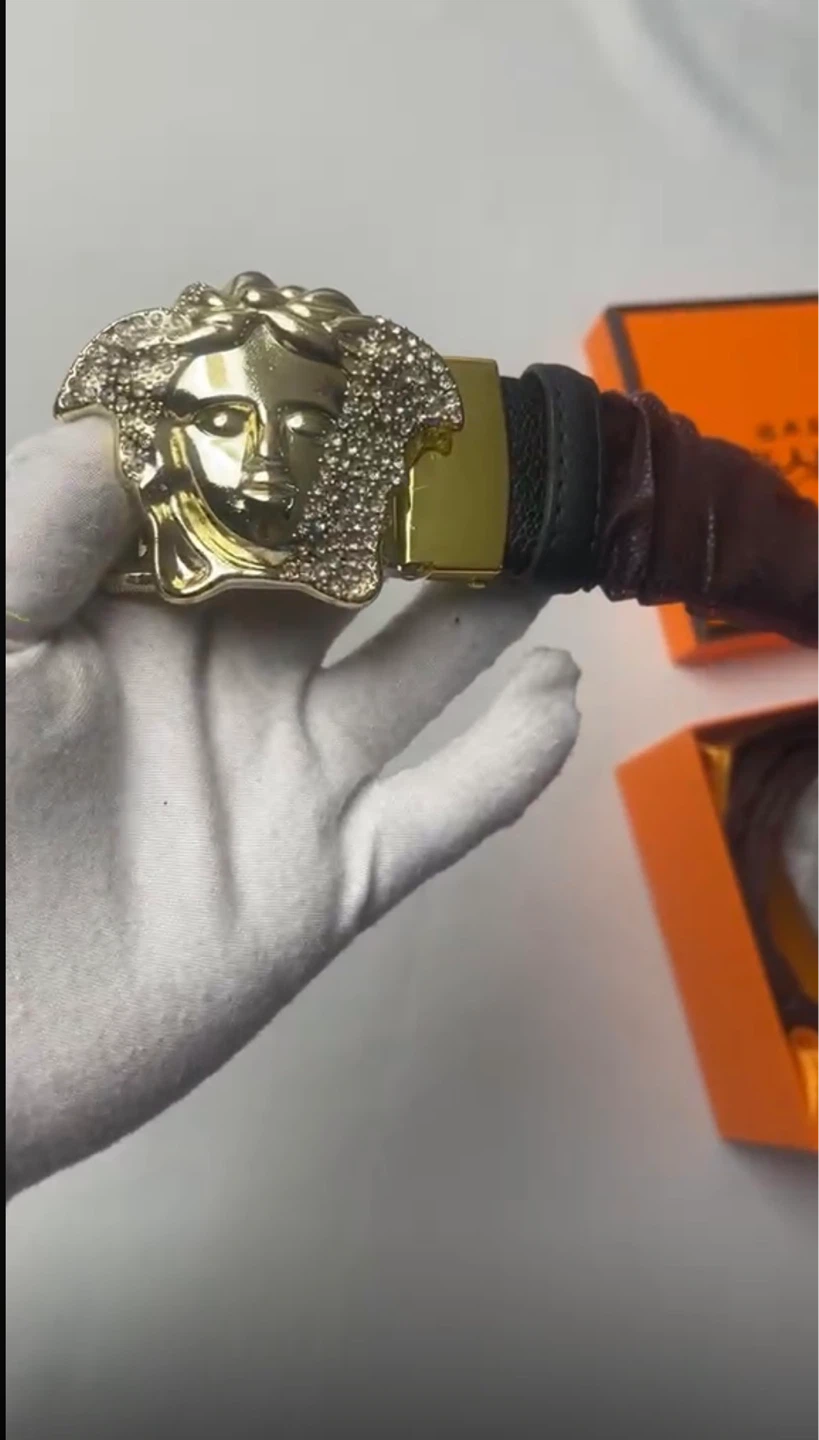 Versace Medusa Belt with Crystal Embellishments - photo 2