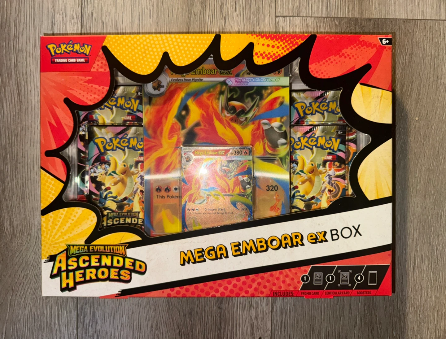 Pokemon TCG Mega Emboar EX Ascended Heroes Box