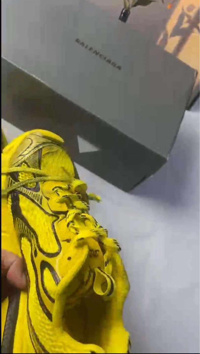 Balenciaga Yellow Triple S Sneakers Size 45 - photo 2