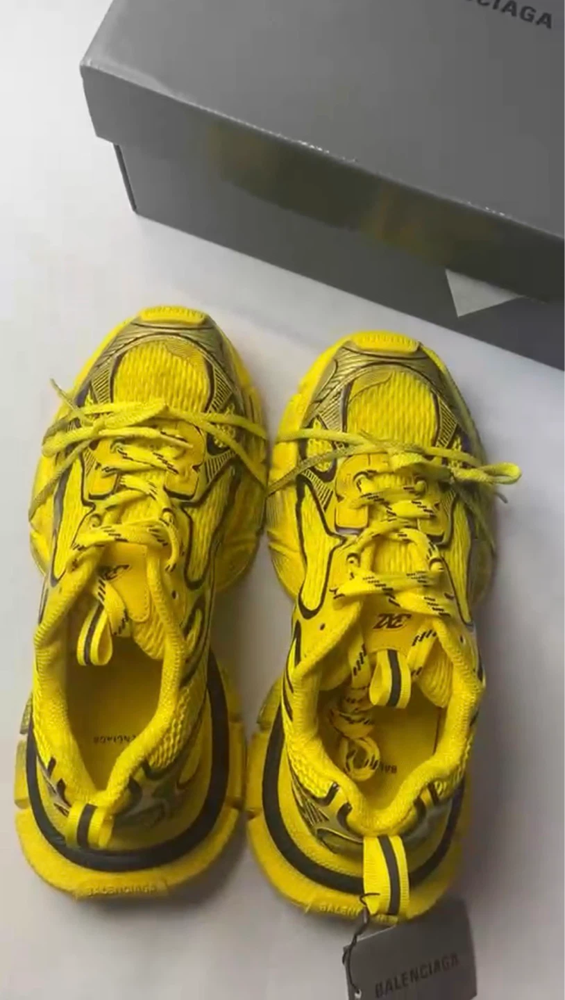 Balenciaga Yellow Triple S Sneakers Size 45 - photo 5