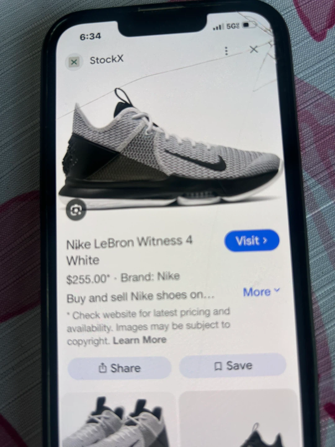 Nike LeBron Witness 4 White Black Basketball Shoes