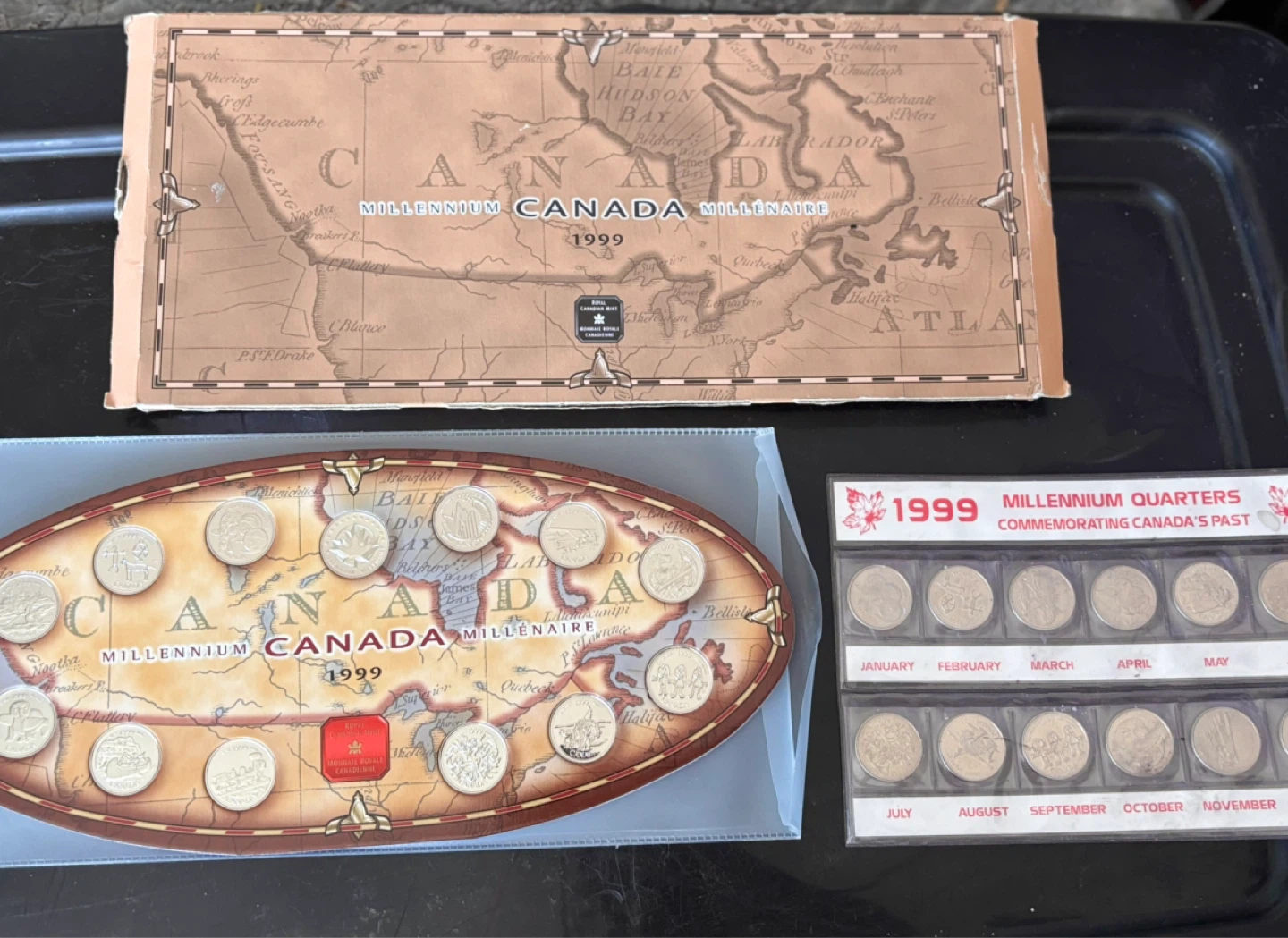 1999 Millennium Canada Quarters Coin Set