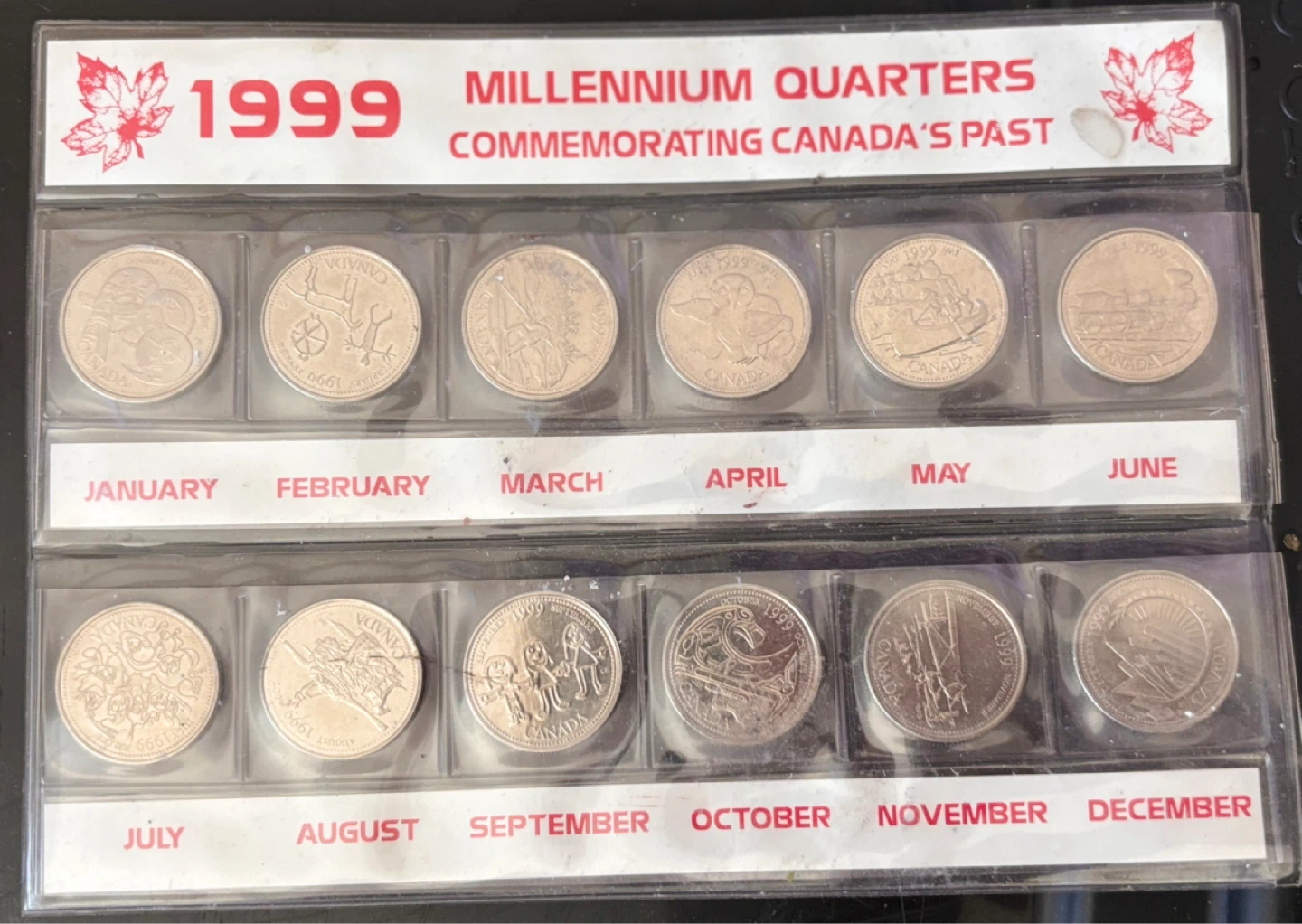 1999 Millennium Canada Quarters Coin Set - photo 2