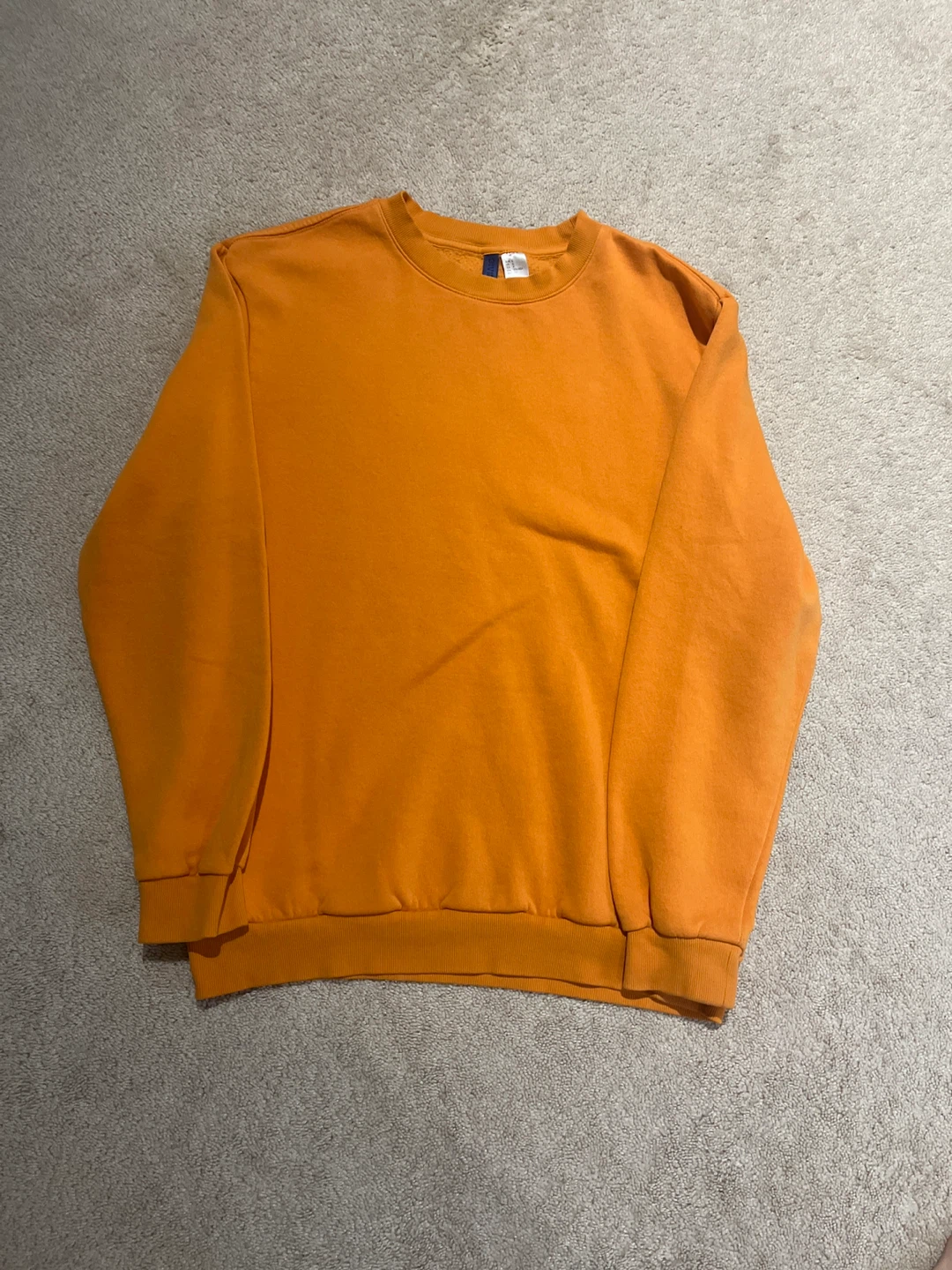 H&M Orange Crewneck Sweatshirt Size S