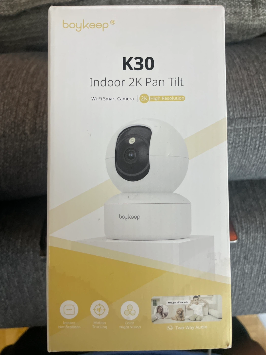 Boykeep K30 Indoor 2K Pan Tilt Wi-Fi Smart Camera