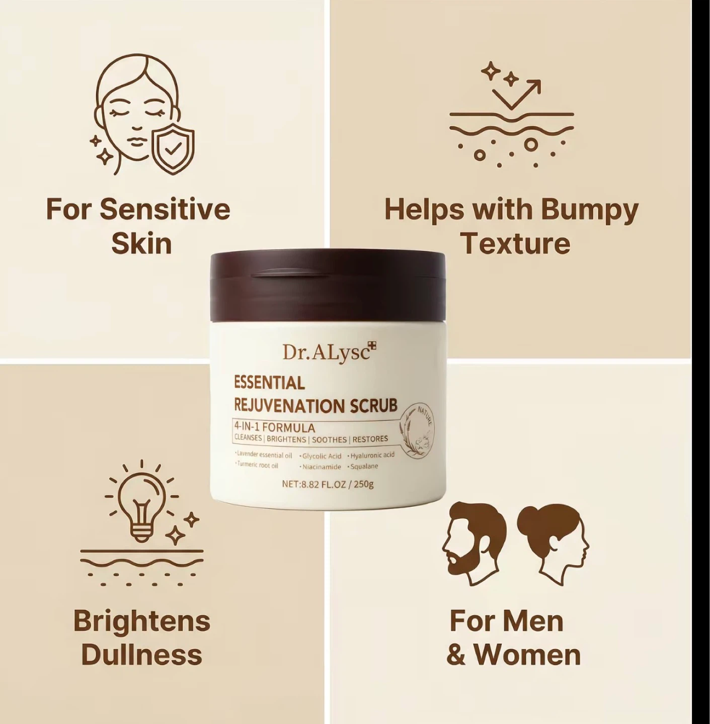Dr. Alysc Essential Rejuvenation Scrub 250g - photo 2