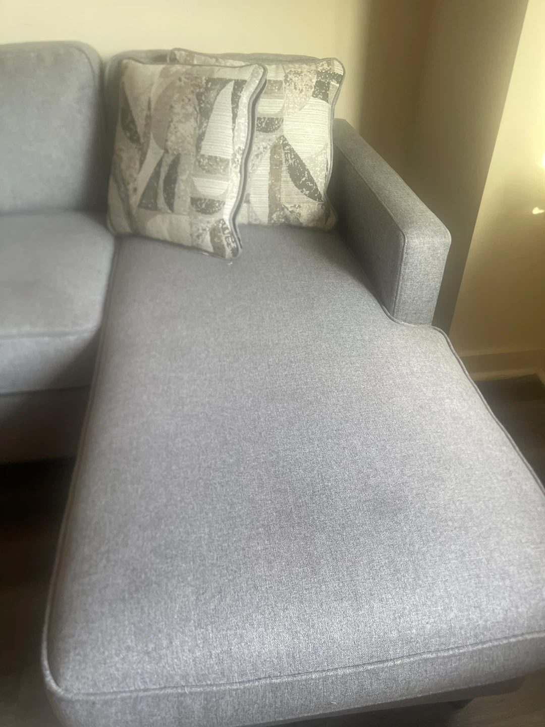 Gray Sectional Sofa with Chaise - photo 4
