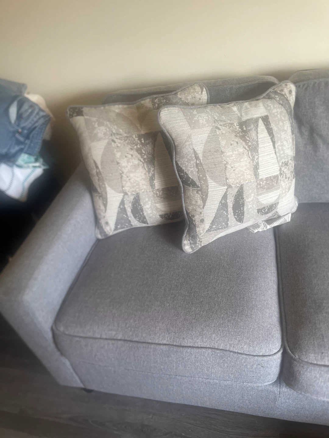 Gray Sectional Sofa with Chaise - photo 2