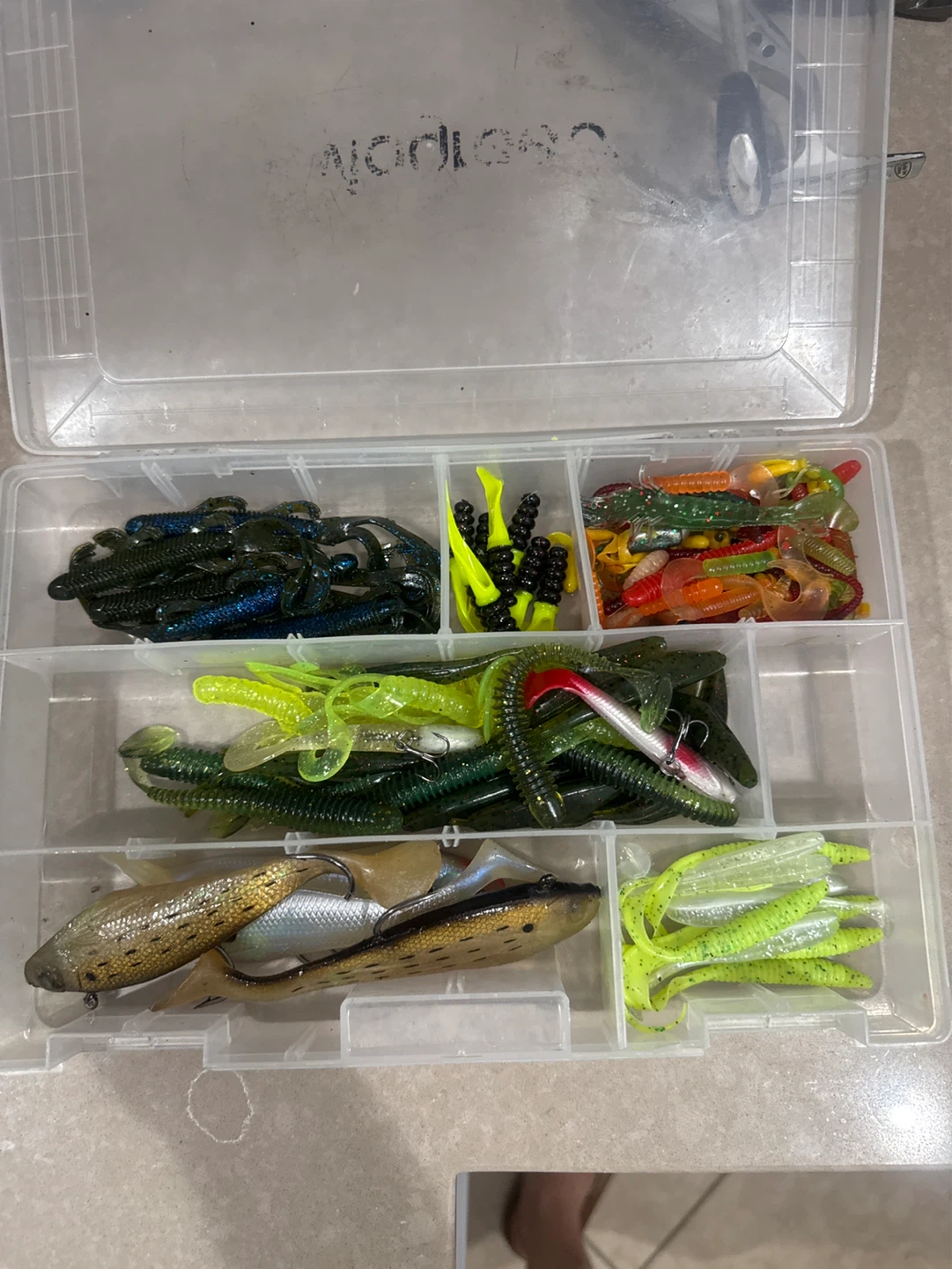 Fishing Lure Tackle Box with Various Lures
