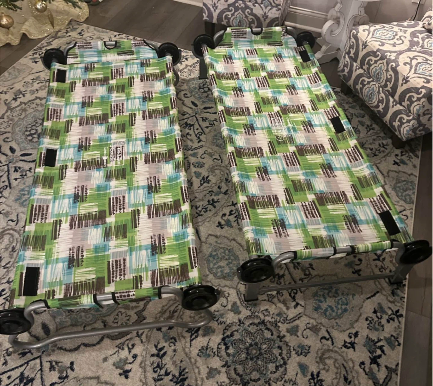 Disc-O-Bed Kid-O-Bunk Camping Cot Set / Kids Portable Bunk Bed - photo 3