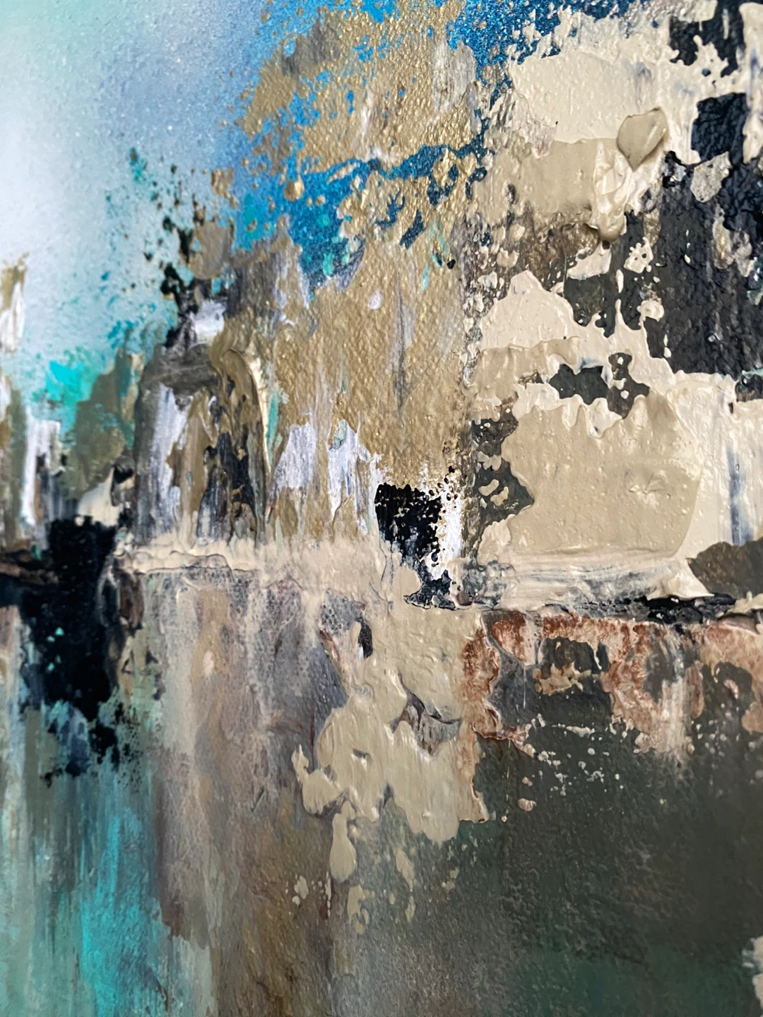 Abstract Painting | Original Modern Textured Canvas Wall Art - photo 3