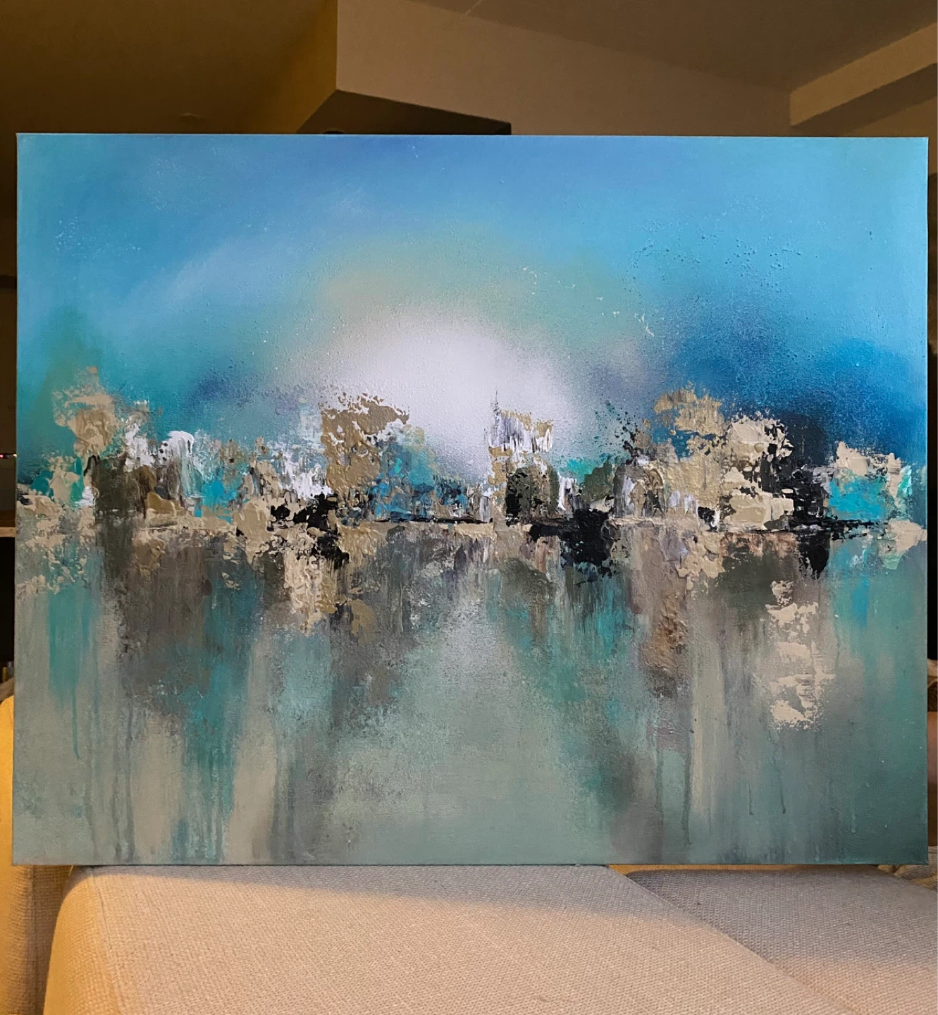 Abstract Painting | Original Modern Textured Canvas Wall Art - photo 2