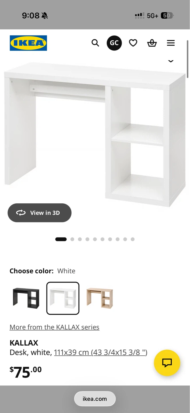 IKEA KALLAX Desk White - photo 3