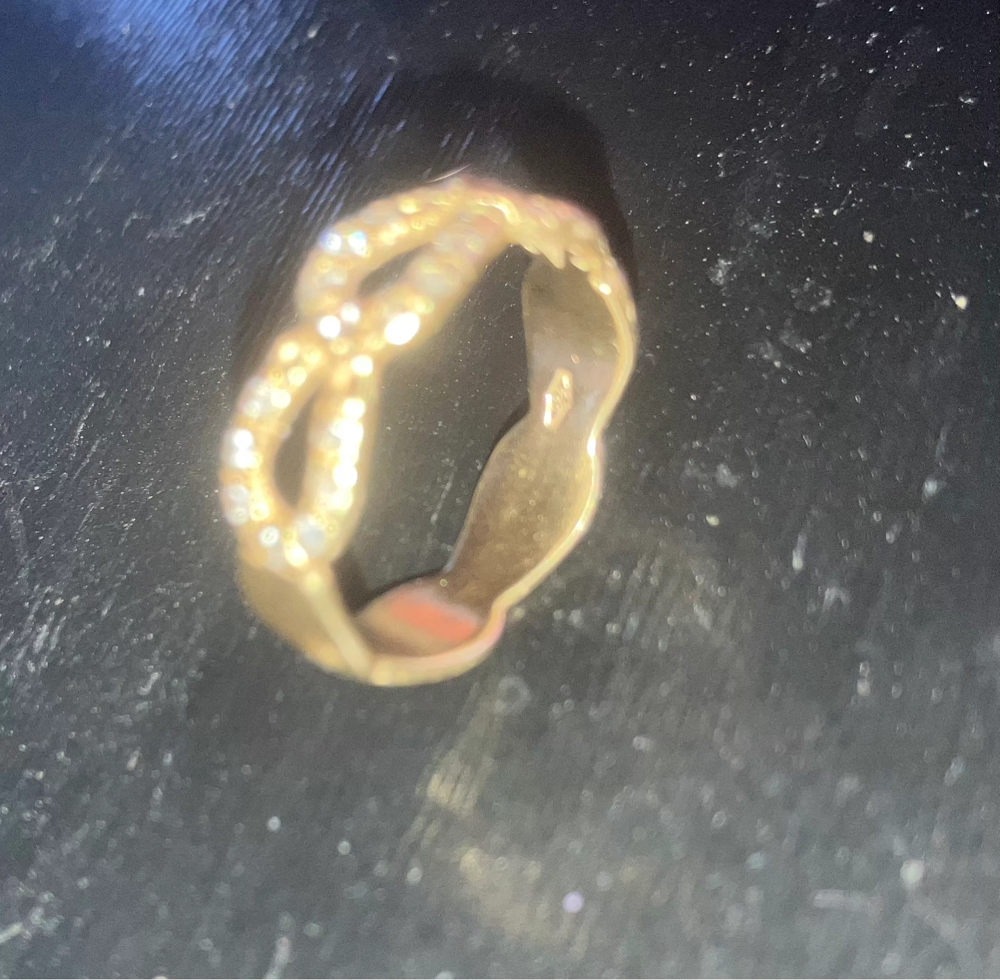 Gold Ring with diamonds - photo 2
