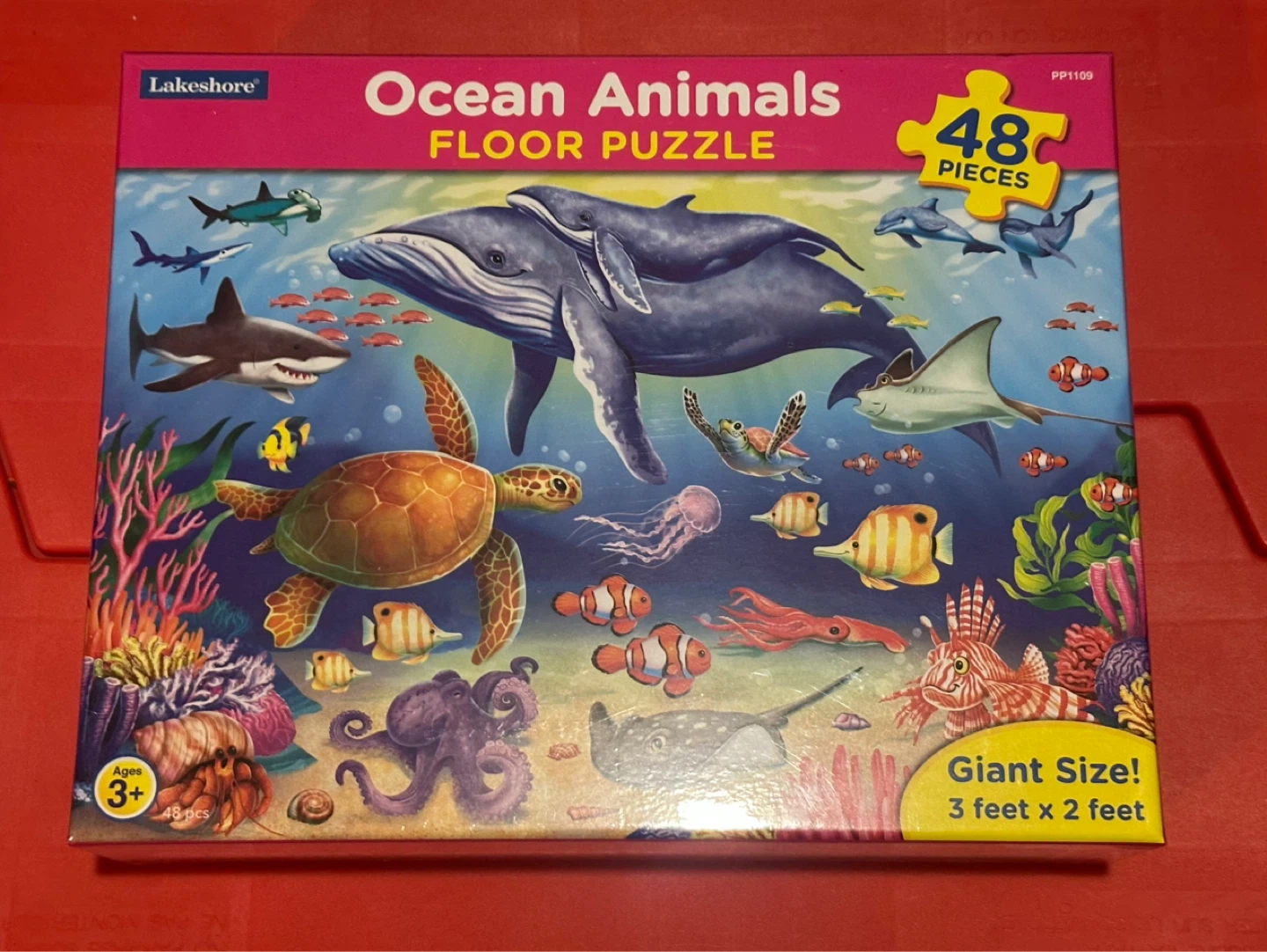 Giant Floor Puzzles (Ocean Animals/World Map)