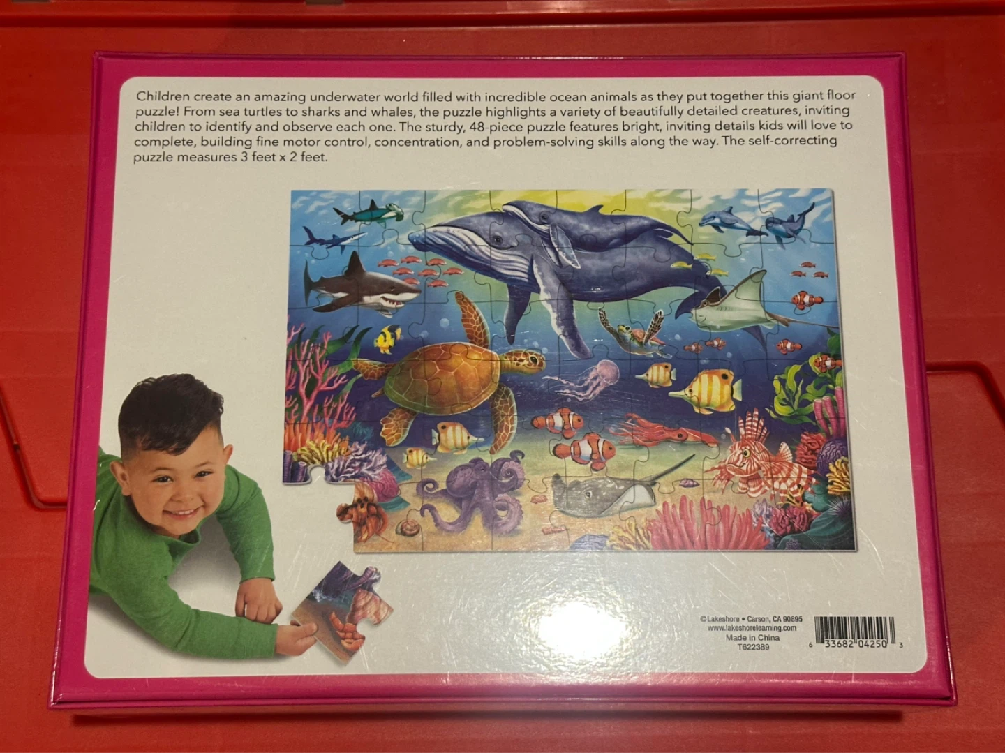 Giant Floor Puzzles (Ocean Animals/World Map) - photo 2