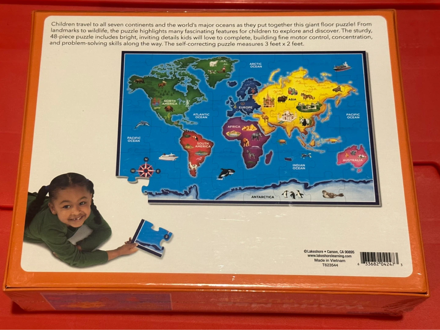 Giant Floor Puzzles (Ocean Animals/World Map) - photo 4