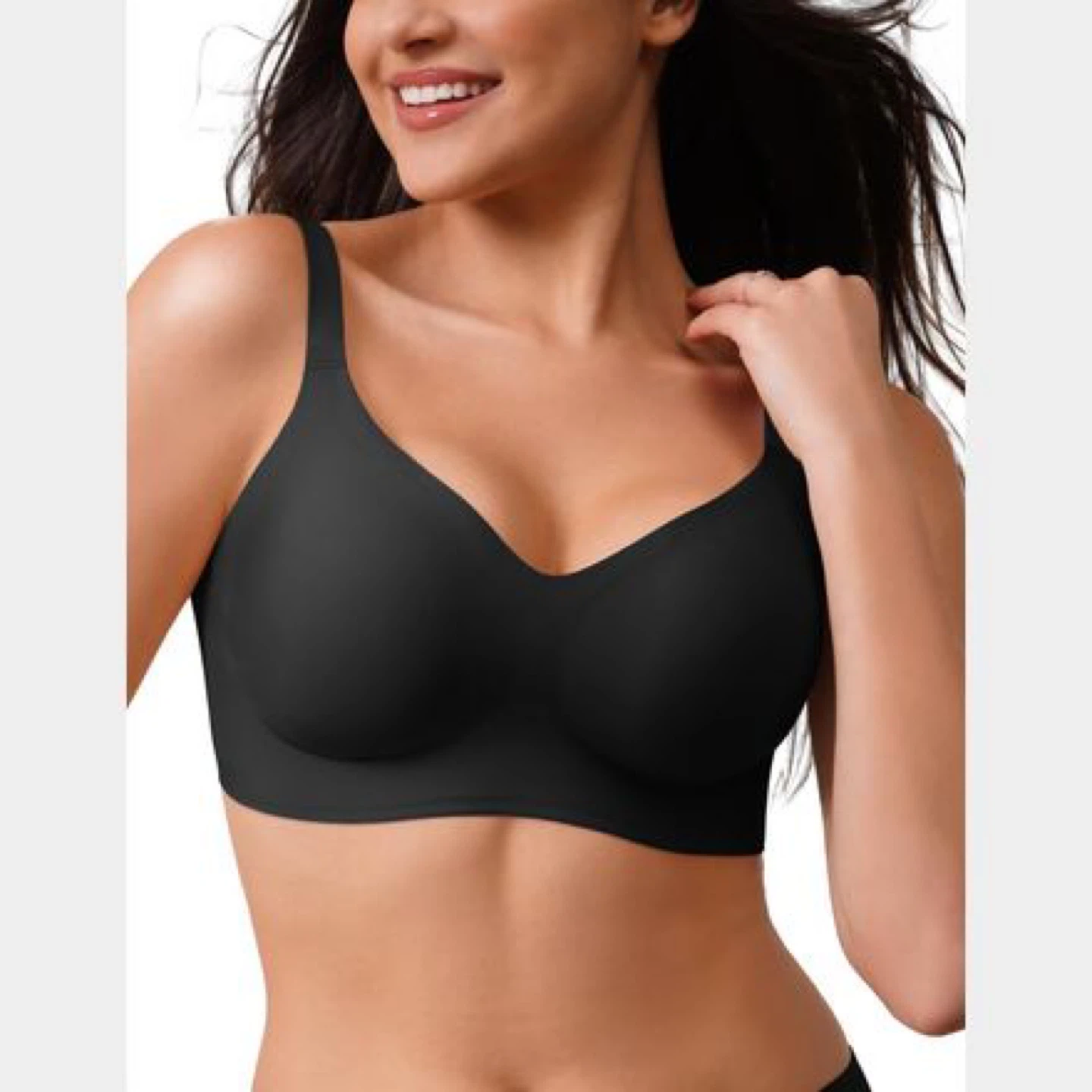 Black Racerback Support Bra