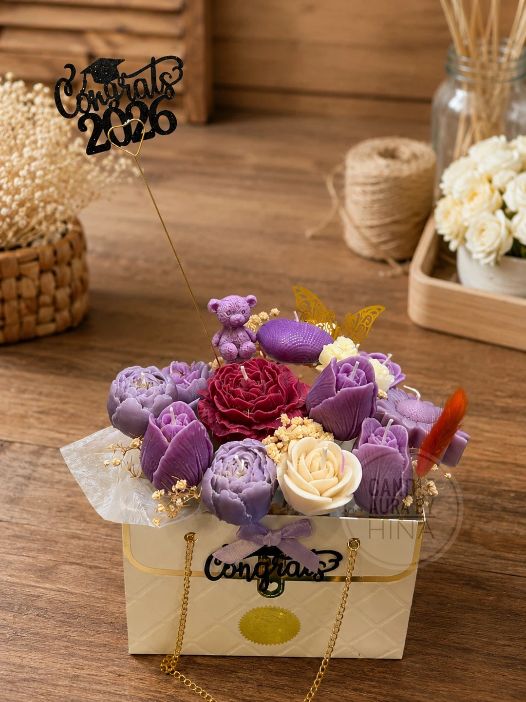 Graduation Candle Arrangement - photo 2