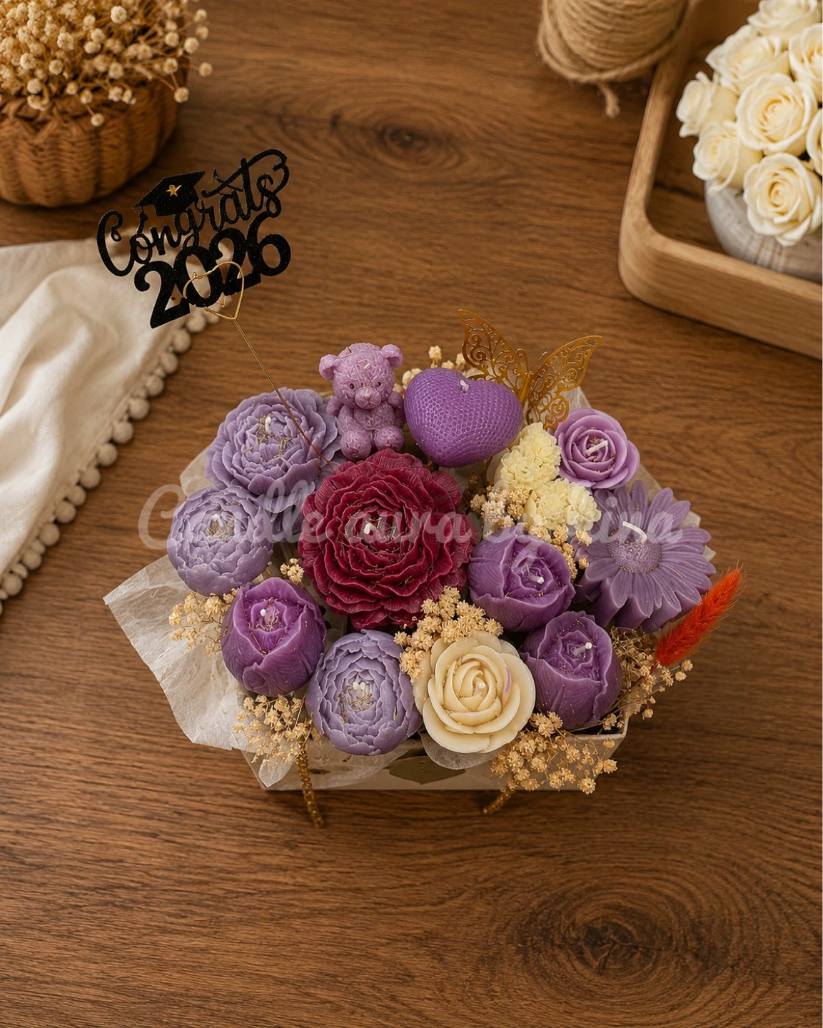 Graduation Candle Arrangement - photo 3