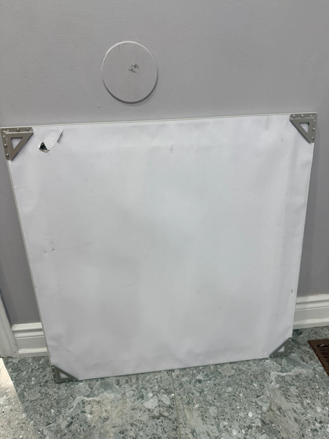 White Framed Mirror - photo 2