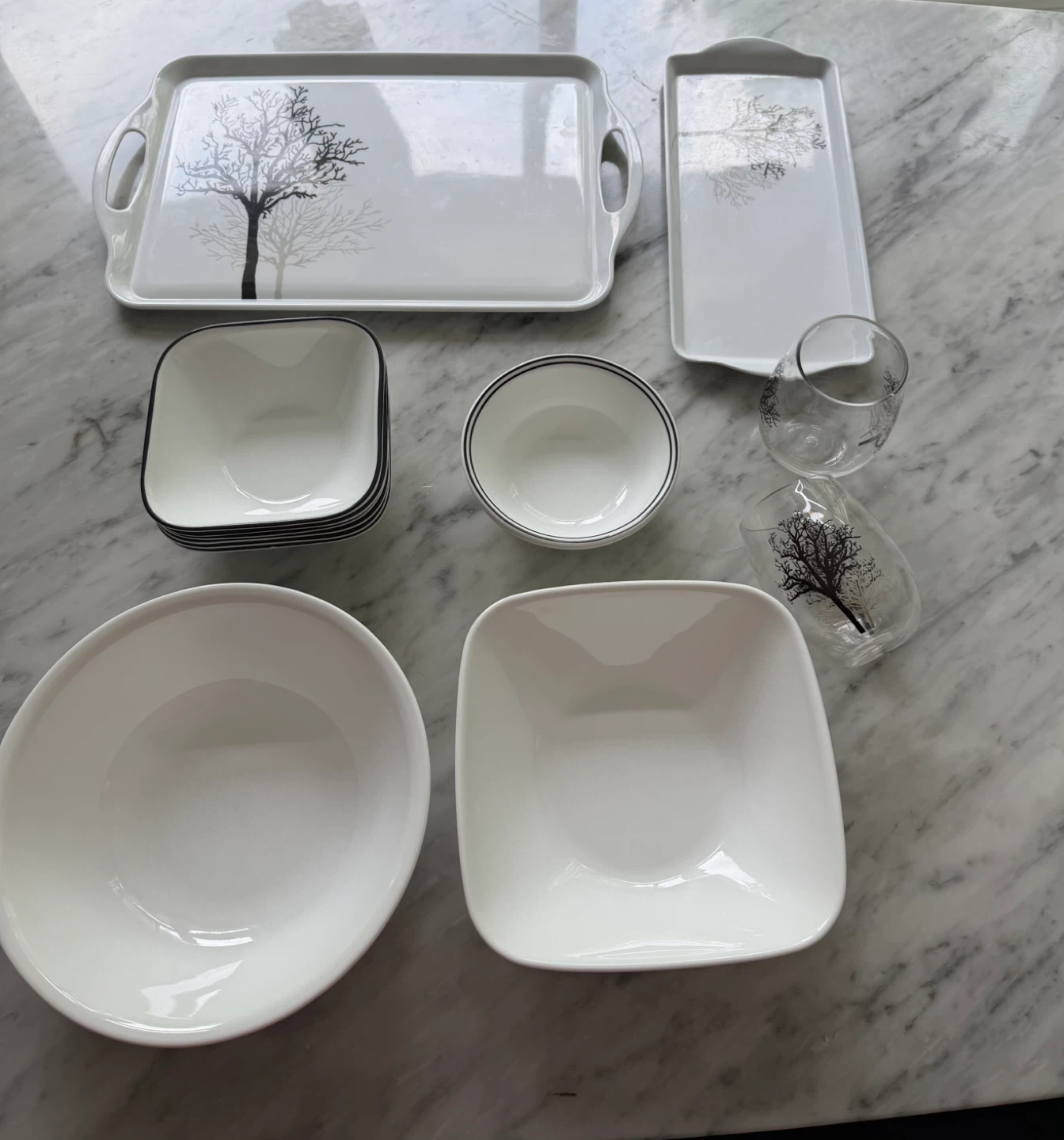 Corelle Timber Shadows Serving Tray