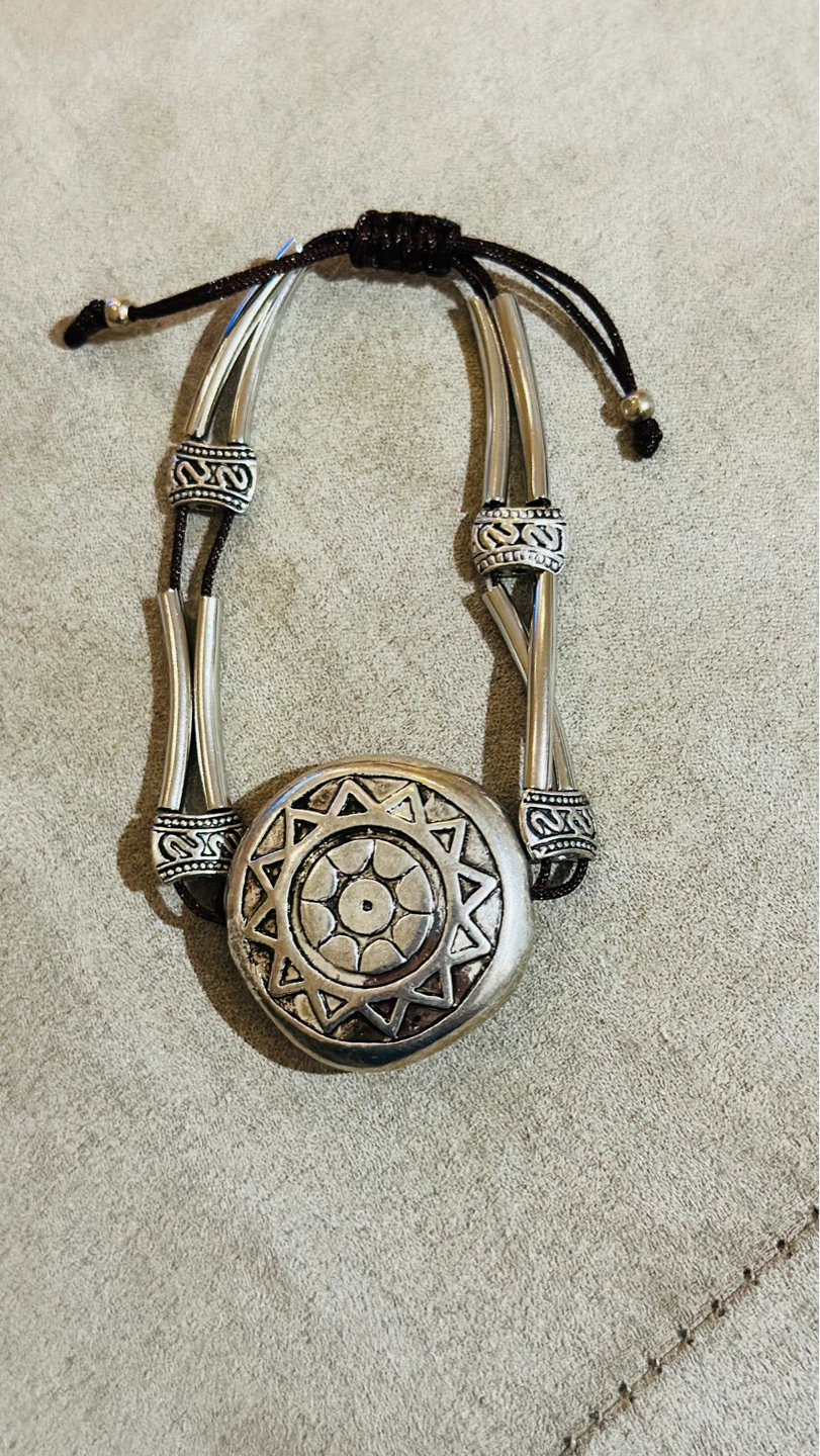 Silver-tone Necklace and Bracelet Set - photo 3