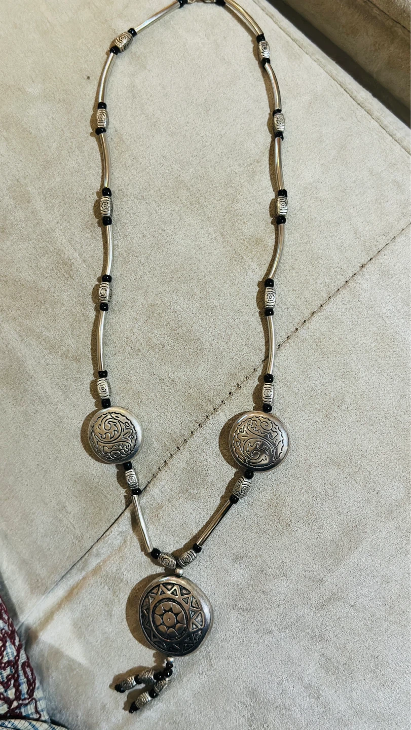 Silver-tone Necklace and Bracelet Set - photo 2