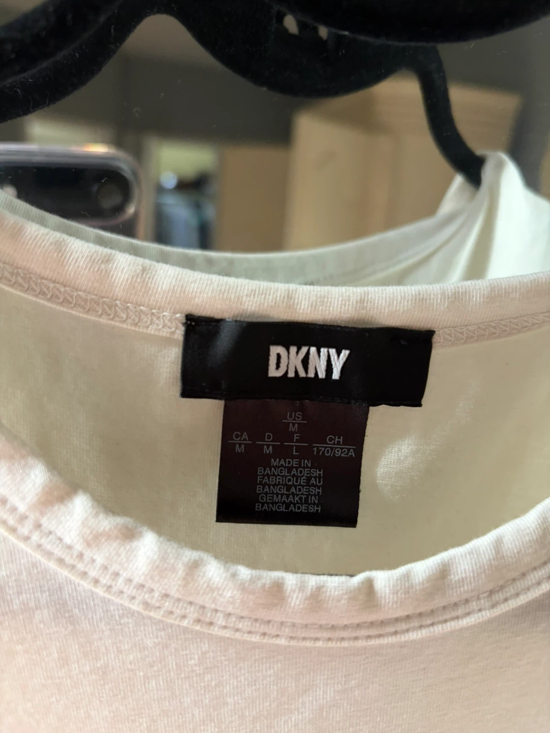 DKNY Sleeveless Dress - Cream/Navy - Size M - photo 3
