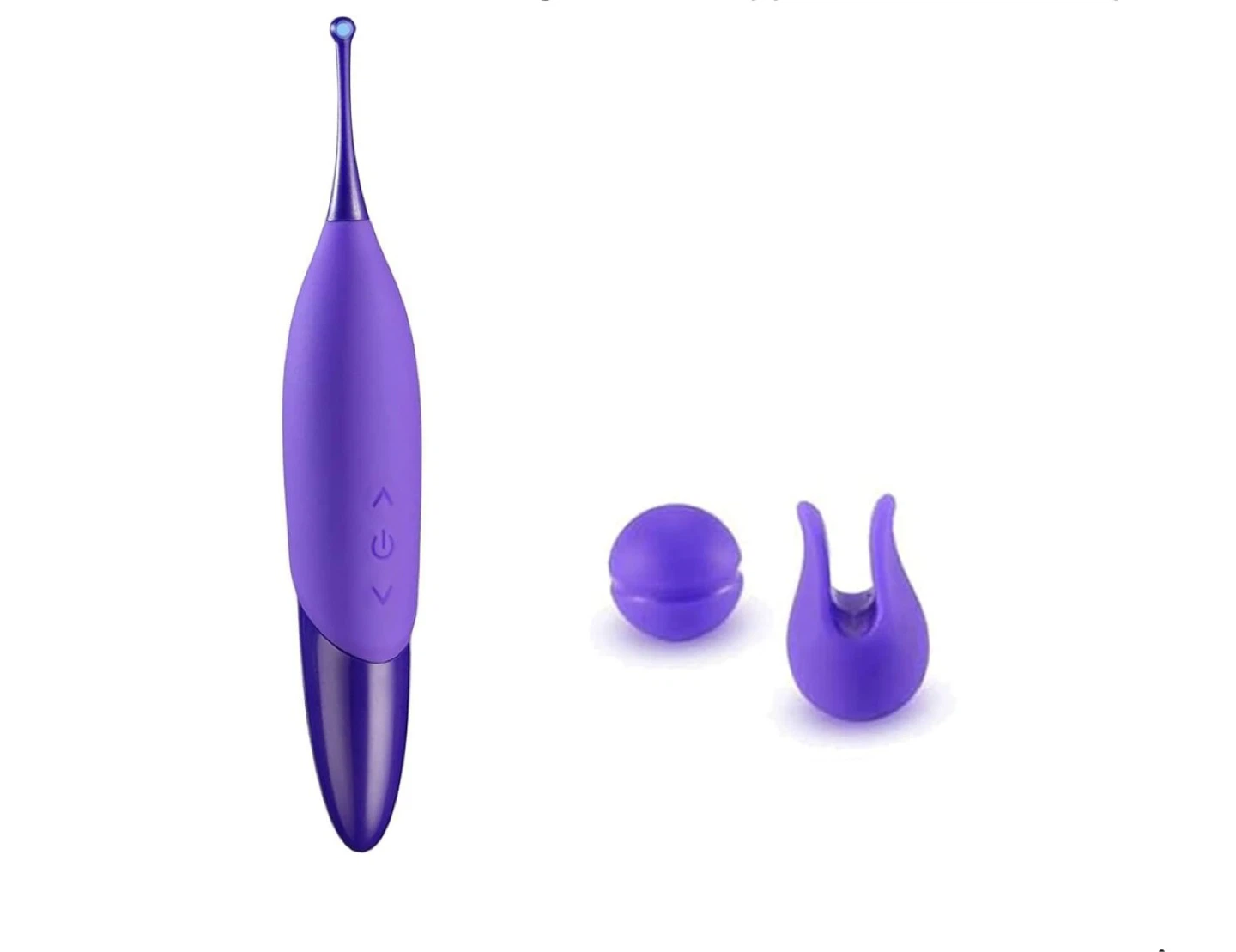 Purple USB Rechargeable Massager with Accessories
